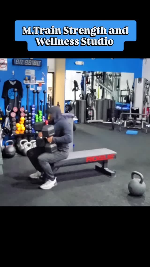 Dumbbell strength training in the studio